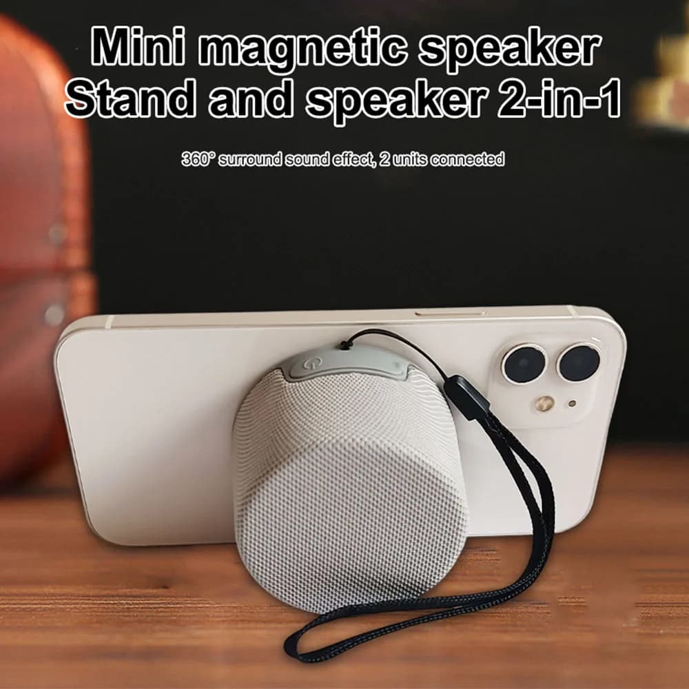 Altoparlante magnetico per telefono 1PC adatto per la funzione magnetica Apple piccolo mini clip sul supporto del telefono altoparlante portatile senza fili