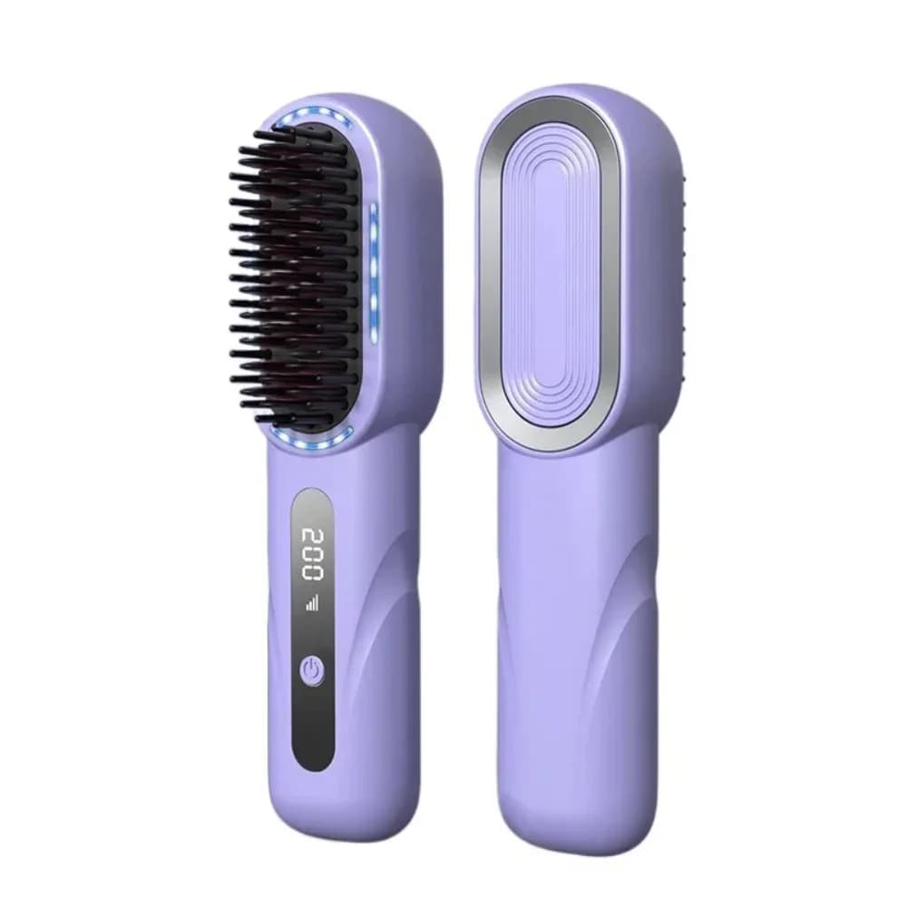 New Wireless Hair Plate 4 Temperature Settings Type-C Smooth Hair Comb LCD Display Mini comb to smooth