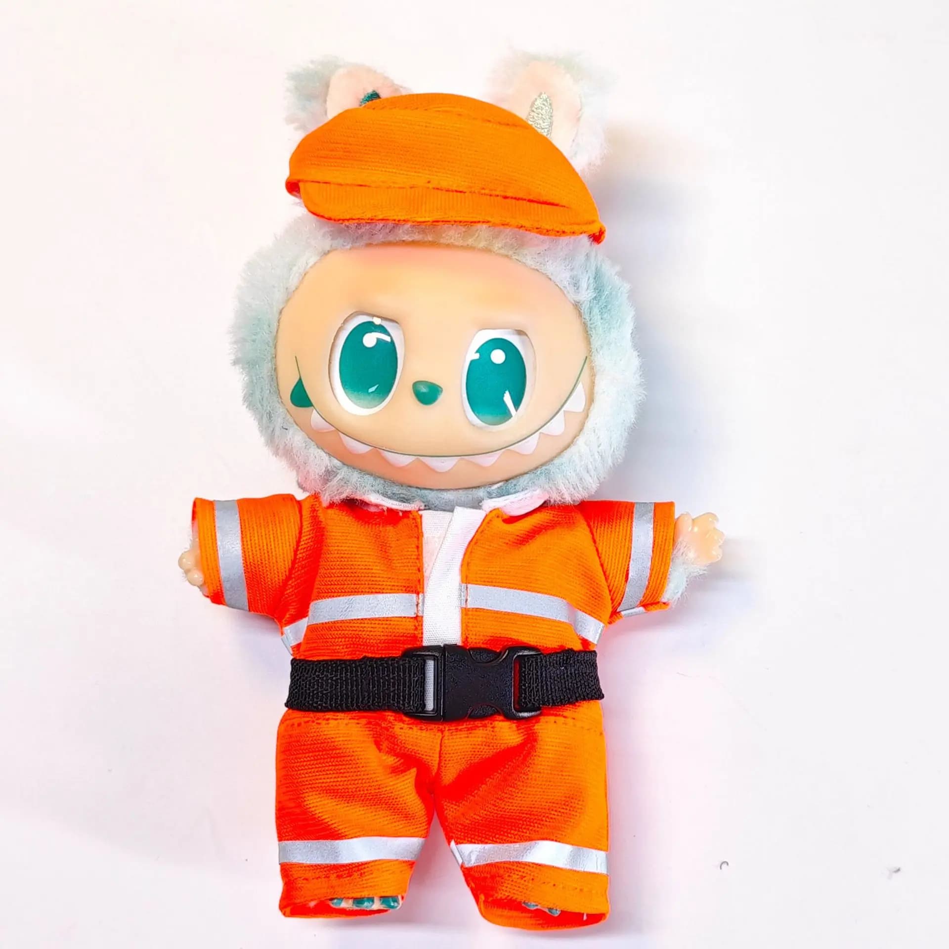 Solo vestiti per Labubu 17 cm V1 V2 V3 pompiere Completo Set Pendenti Abiti Accessori Abiti Accessori Senza bambole regalo