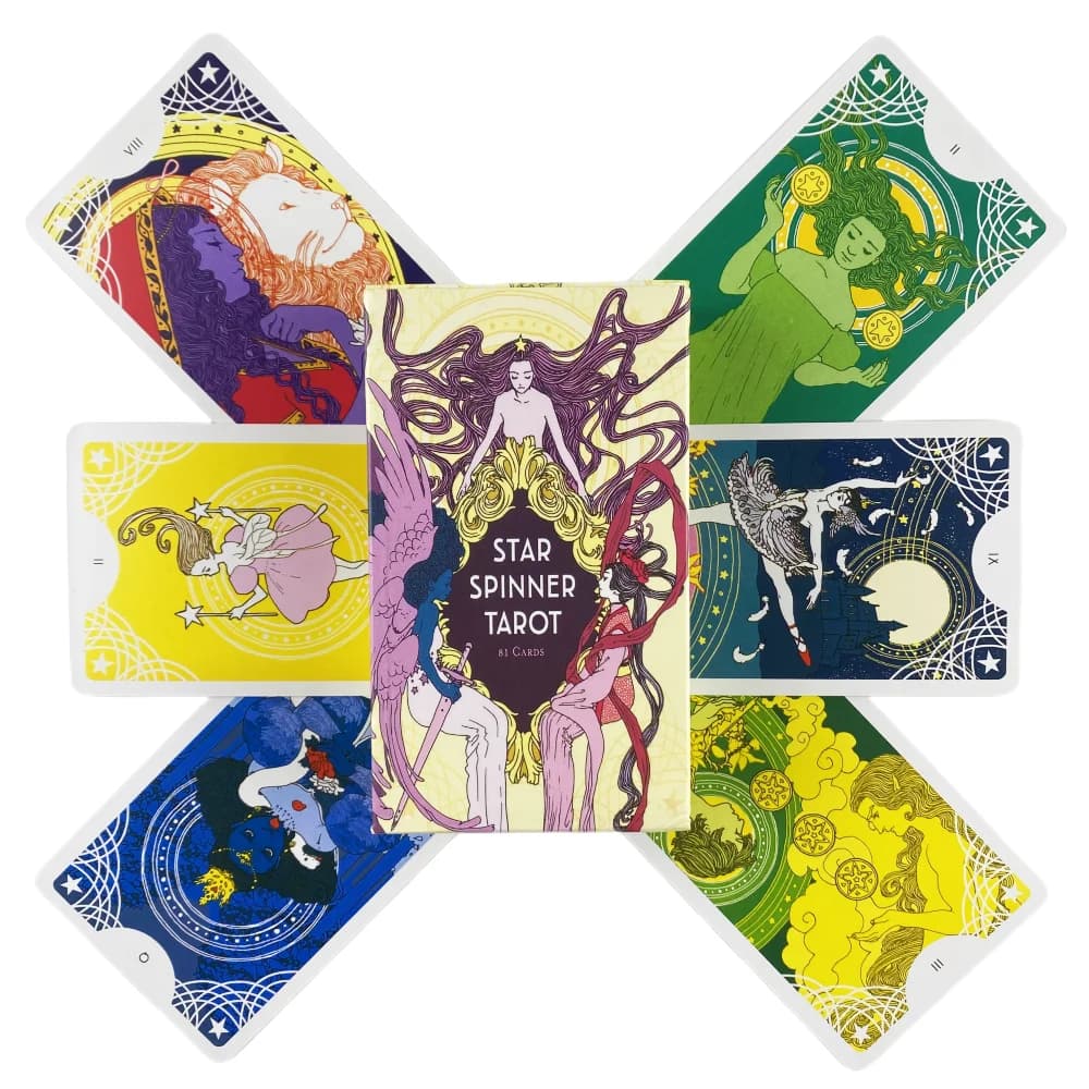 Carte dei Tarocchi Star Spinner, un mazzo da 81 carte dei Tarocchi, carte oracolo, gioco da tavolo per feste, divinazione del destino, giochi da tavolo