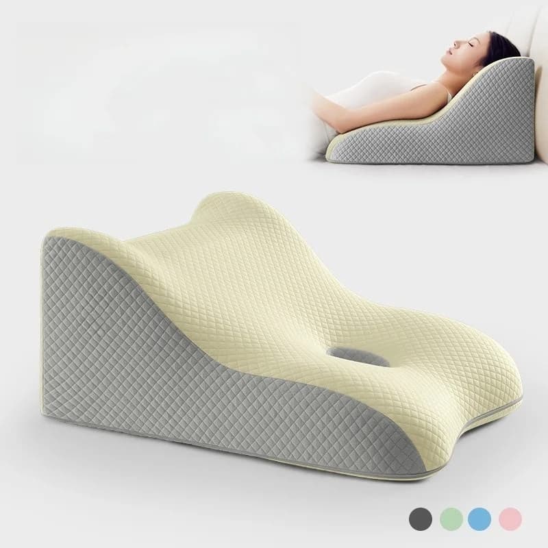 Cuscino lombare in memory foam Cuscino ergonomico di supporto per la schiena con copertura traspirante per schienale del letto del seggiolino auto della sedia da ufficio
