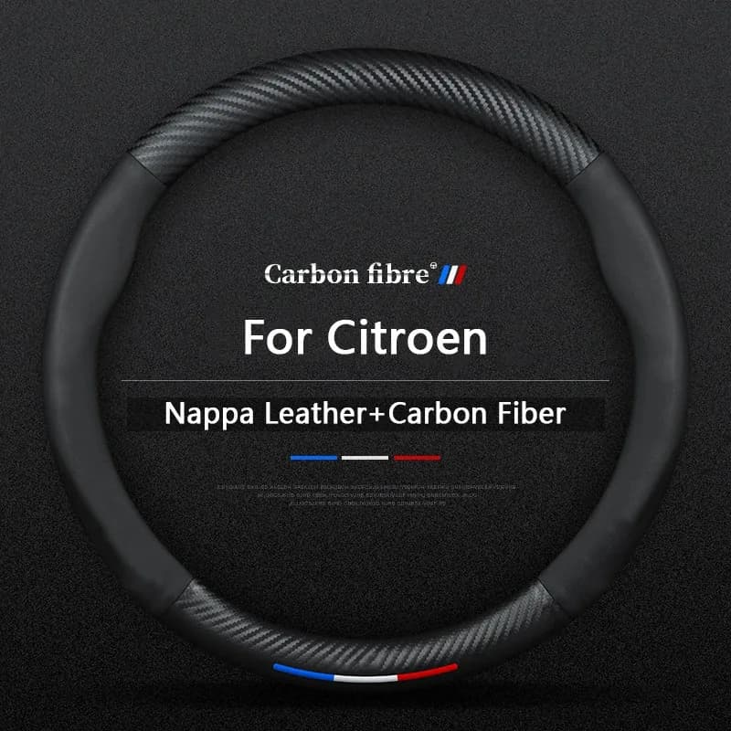 Carbon fiber anti-slip leather cover for Citroen C4L C1 C2 C3 C4 C5 C6 Berlingo Picasso Aircross Saw Elysee Sena