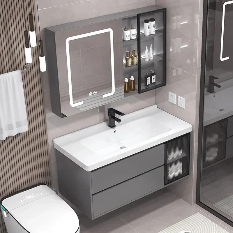 Specchio per ingresso Vanity Armadietti da bagno Armadietti da bagno stretti Lavabo Display Muebles Hogar Mobili per la casa