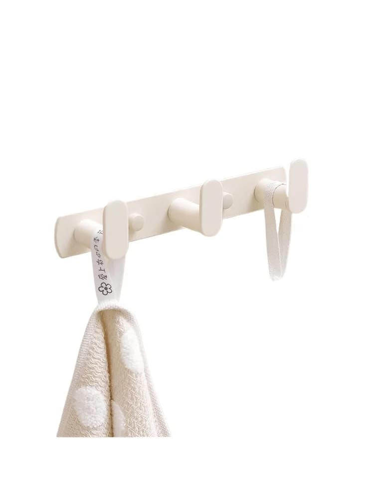 * Gancio bianco vento crema senza punzonatura gancio per asciugamani da bagno WC