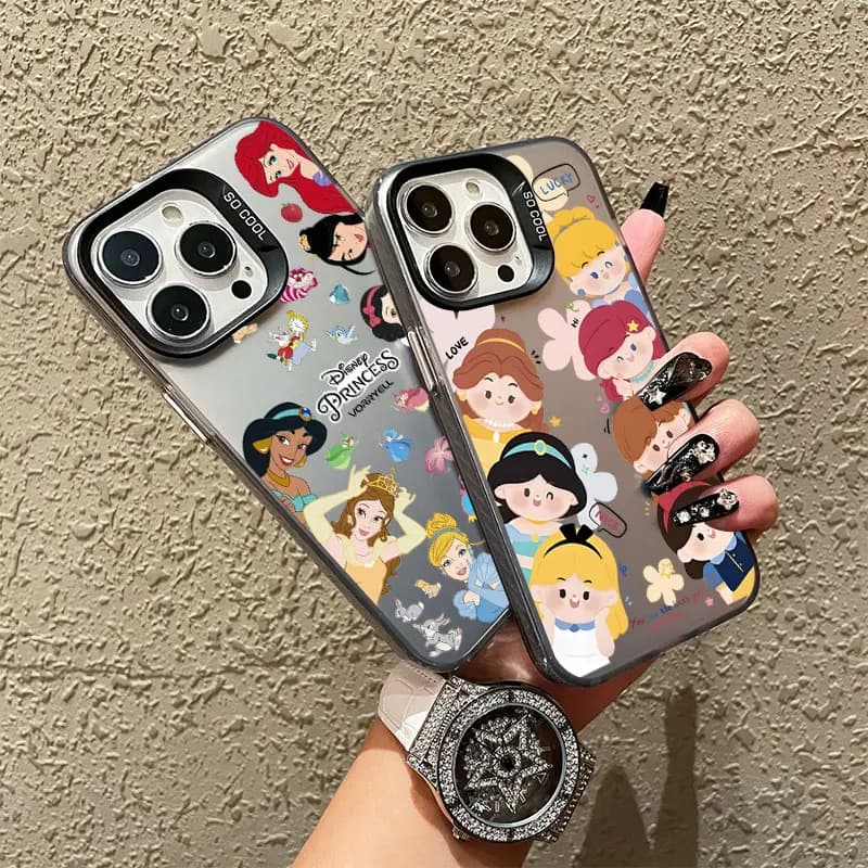 Funda Case per Infinix Tecno Camon 20 Spark Go Hot 50 12 11 10 Play Note 30 40 Pro Soft Cover Disney Beautiful Princess