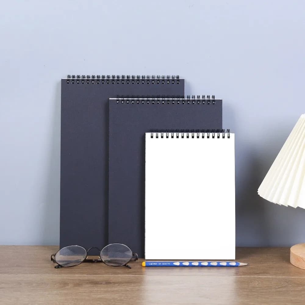 Portable Up Turning Loose-Leaf Sketchbook A4 A5 A6 8K 16K Taking Notes Memo Notepad Journal Diary Hand Ledger Students