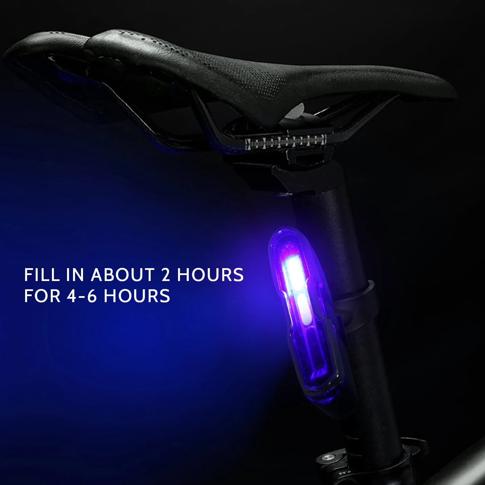 -HOPE USB Rechargeable Front Rear Bicycle Light Lithium Battery LED Bicycle Back Light Bike Helmet Light Lamp Support Bicycle Access