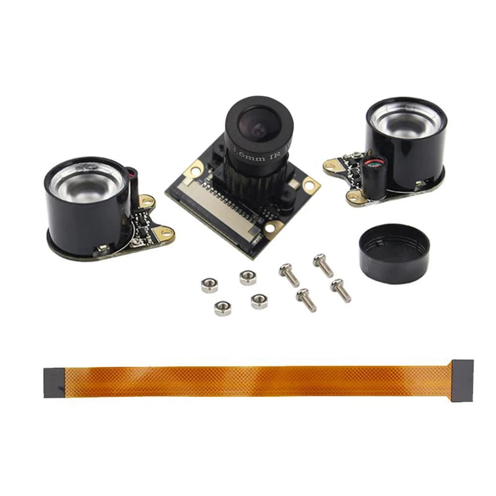 For Raspberry Pi 5 OV5647 Camera 5MP 1080P Night Vision Optional IR-CUT FF AF wide angle cameras for RPI 5 Pi5 Zero