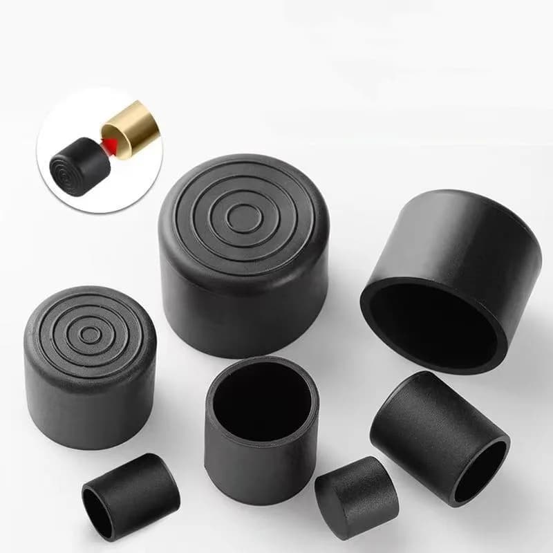 8/10/12/14/16/20/25/30-120mm Rotonda In Gomma Gamba Della Sedia Pad Mobili Piede Tavolo Tappi Estremità PVC Muto Anti-Skid Protezione Del Pavimento Tappi