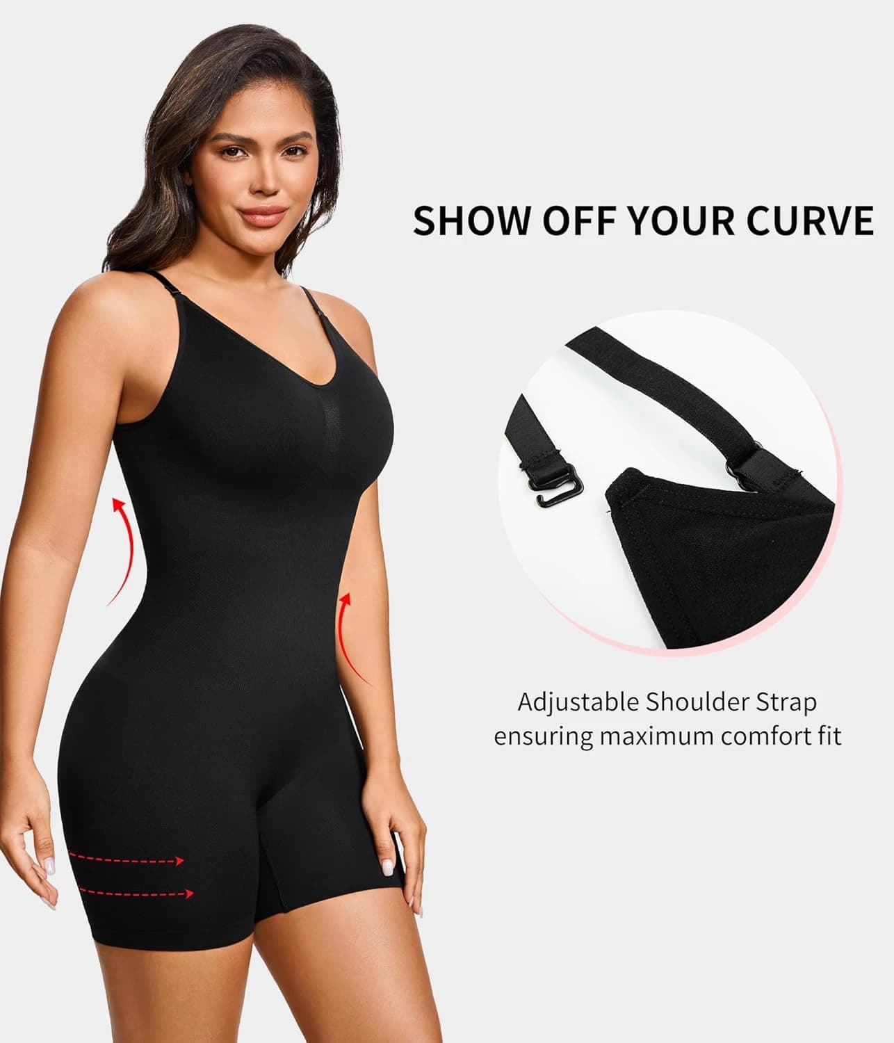 Seamless Sculpting Tummy Control Shapewear Bodysuit | Smoothing Body Shaper Undergarment for Dresses