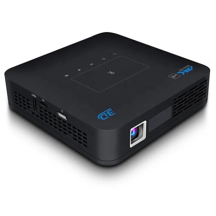 Mini P15 1080P Proiettore DLP Full HD WIFI Android 9 IOS Home Theater 4K Auto 3D Stereo Batteria incorporata manuale da 4 ore