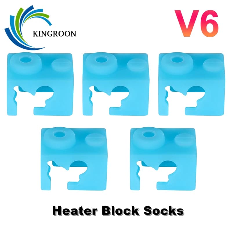KINGROON E3D V6 Silicone Socket Protective Case with heated lock Cover to keep warm Protective socks for part 3D printer Reprap