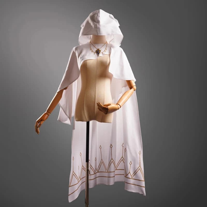 6'h\b/5;e,8\v,5/Game Identity V Seer Eli Clark Cosplay Costume Truth Prophet White Suit Fancy Party Outfits Anime Hald;5'b\7/m'