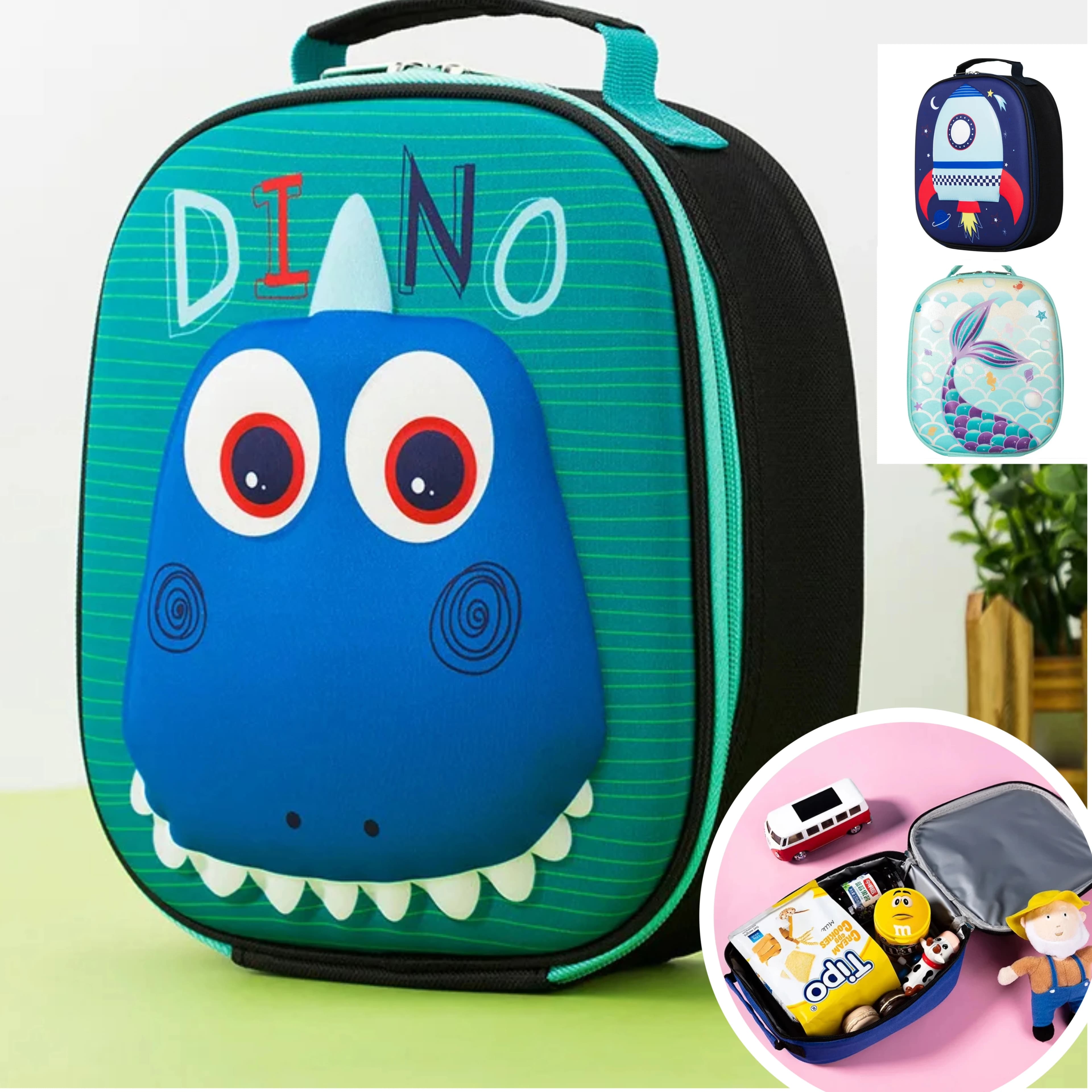 Borsa per il pranzo dei cartoni animati per bambini Scatola per il pranzo termica portatile isolata Borsa da picnic Borsa termica per alimenti freschi Borsa per la conservazione del ragazzo delle ragazze