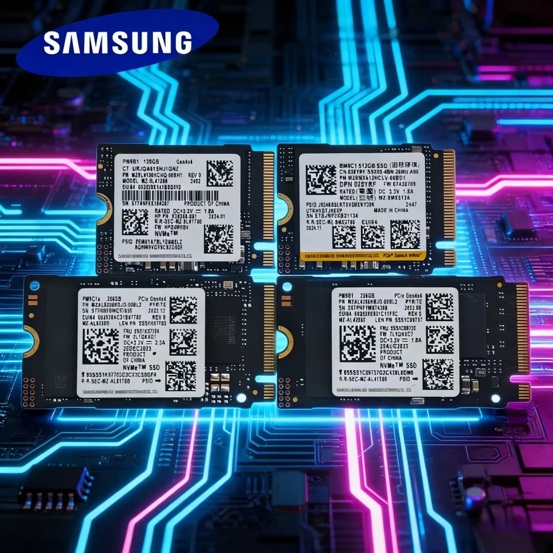 Samsung PCIe M.2 2230/2242 NVMe SSD BM9C1 512G, PM9B1 128G 256G, per Xbox Surface Pro Steam Deck Dell HP Lenovo Laptop-Pacchetto OEM