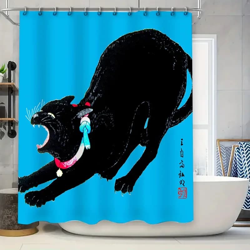 Set di tende da doccia decorative con design a forma di anatra in gomma a bolle, tessuto impermeabile, perfetto per l'arredamento dei bagni