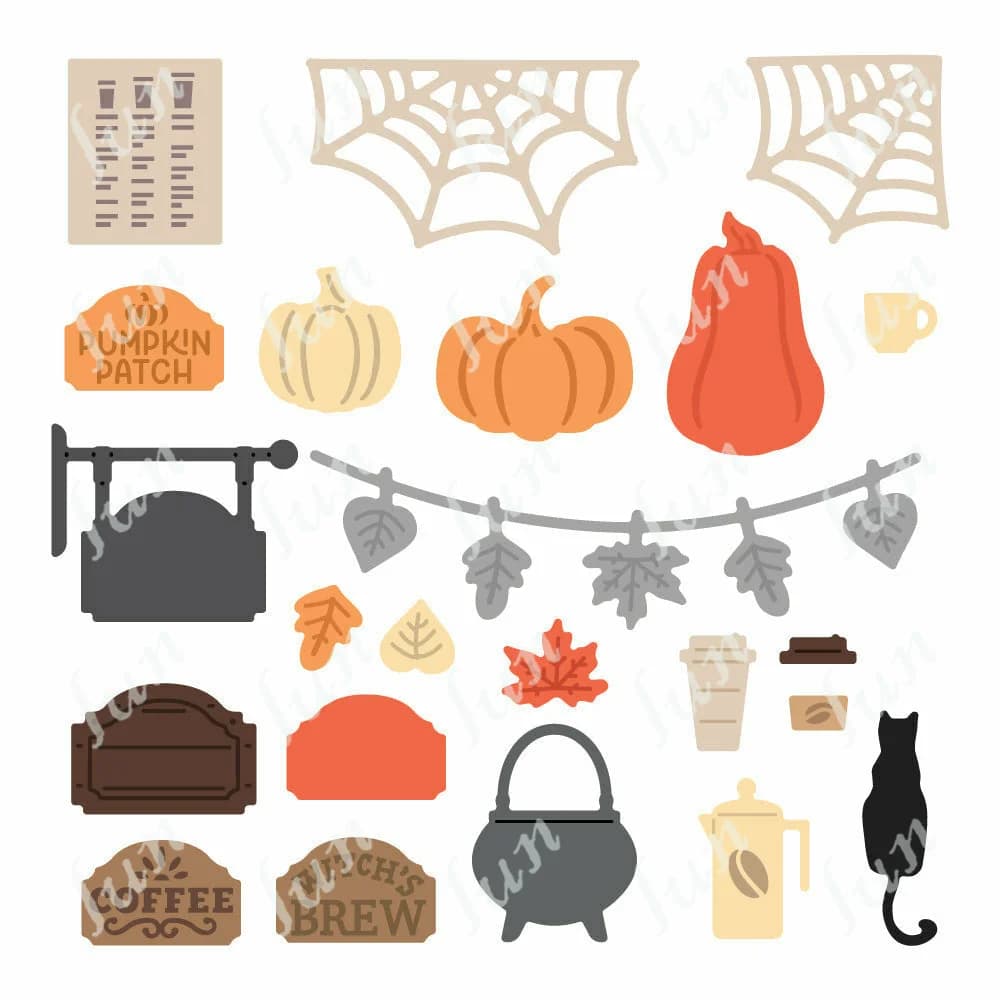 Fustellatura tagliata in metallo Set carrello per il mercato delle spezie di zucca fustelle Add-on Scrapbooking nuovo modello di goffratura per Album 2022 Stencil per stampo da pittura