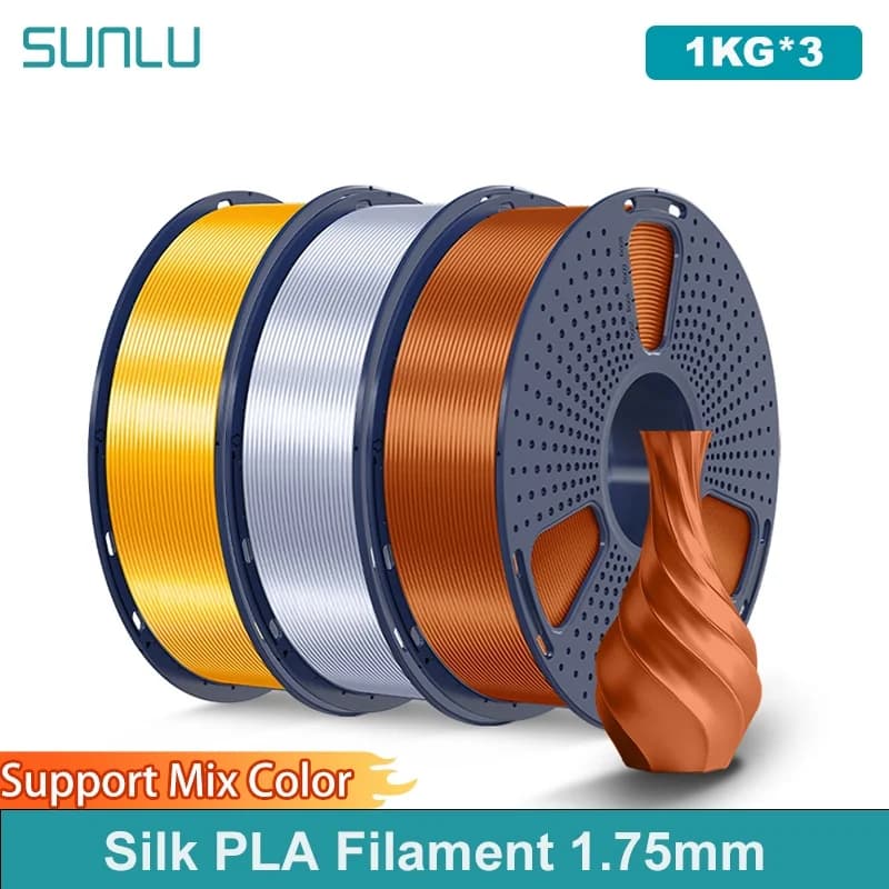 3D Printer 3D Silk Filament PLA 1.75mm 1000g 3D Printer Ordered 3D Filament for 3D Printer and 3D Pen