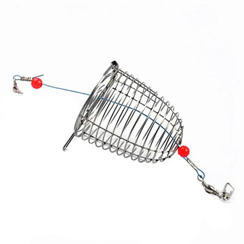 Pesca Esche da pesca Gabbia Attrezzi da pesca 6 * 4 cm 8.3 * 4.8 cm Struttura netta Soldati e ben lavorati a maglia per gli amanti della pesca