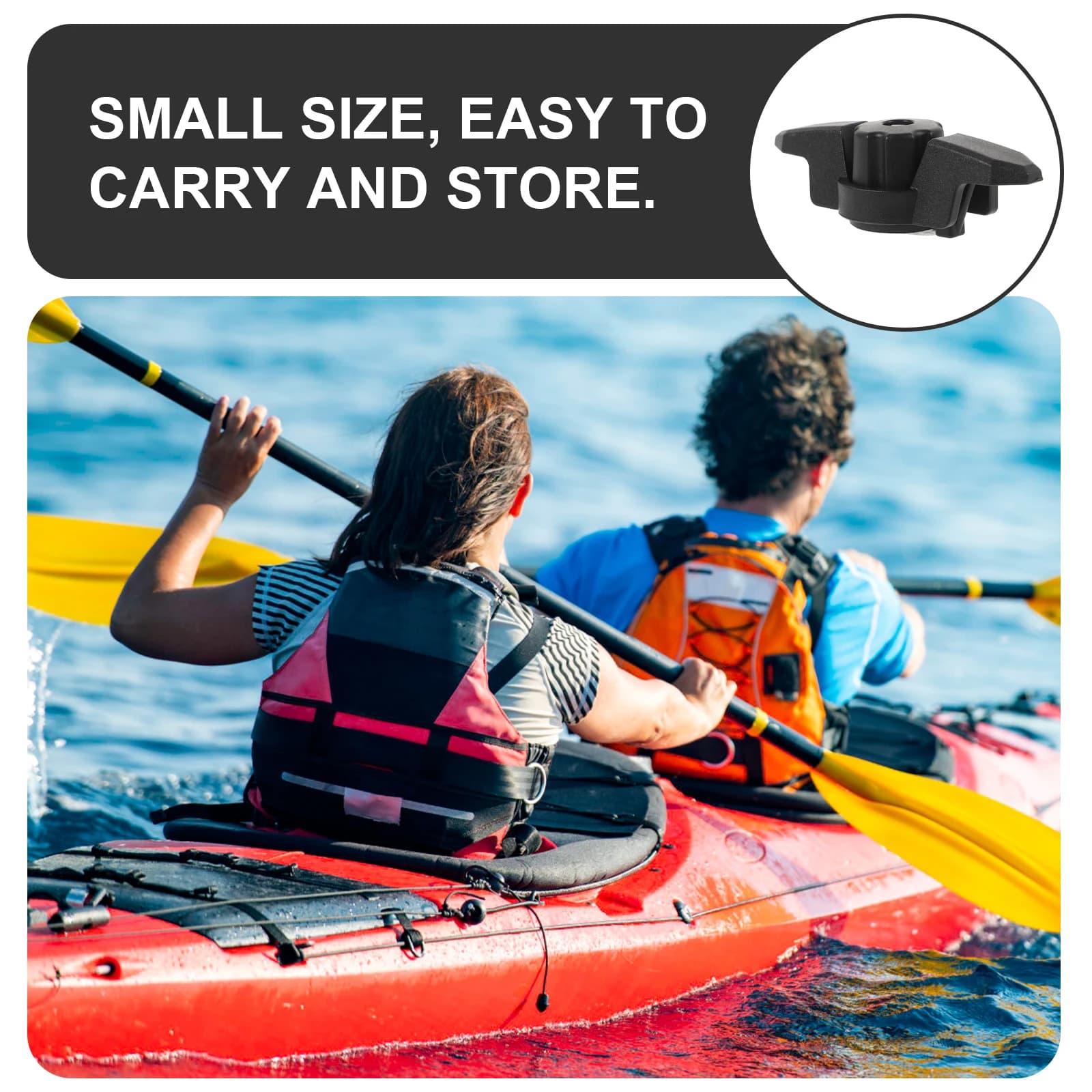 Bitta per corda per barca in nylon Accessorio per kayak durevole Bitta per fissaggio per corda marina Coppiglia per asta per bandiera Tacchetti per mazza Cotter per asta per bandiera