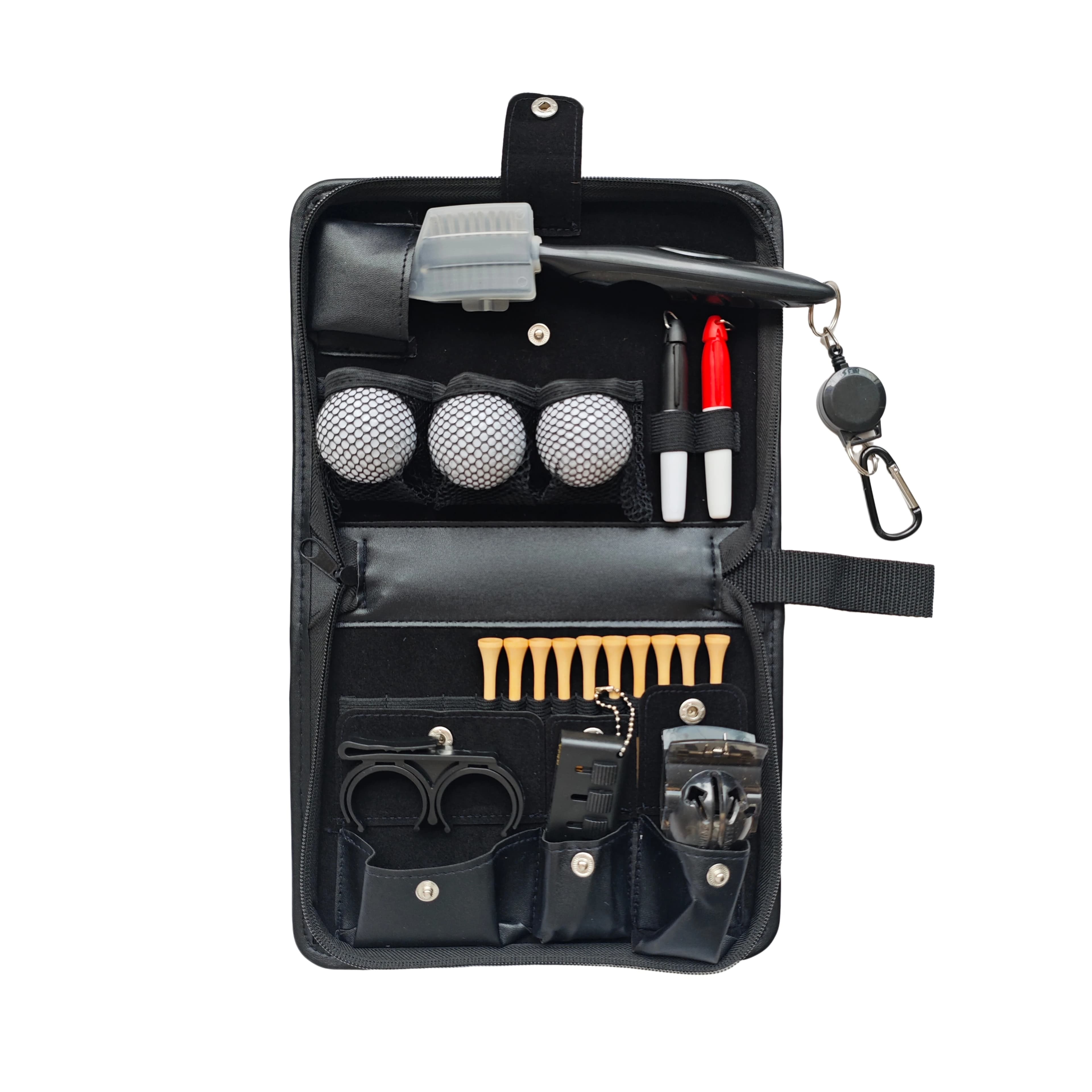 【SITLJIN·FAFAFA】Nuova borsa porta palline da golf in pelle PU, borsa porta accessori da golf, borsa porta attrezzi da golf portatile per esterni
