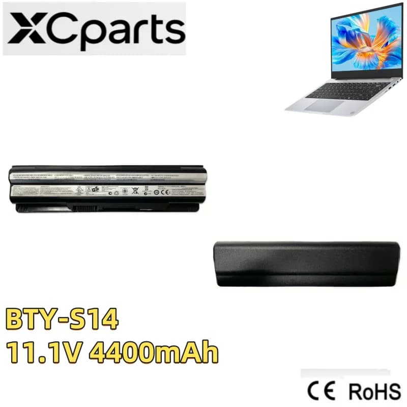 11.1V 4400mAh New BTY-S14 Laptop Battery For MSI GE70 GE60 FX720 GE620 GE620DX GE70 A6500 CR41 CR61 CR70 FR720 CX70 FX700 CX650