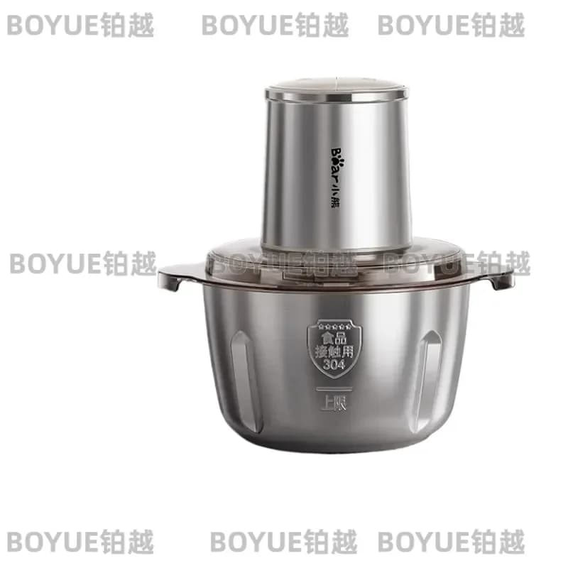 Compact Electric Meat Grinder Mini Food Processor Blender Multi Function Kitchen Appliance for Home Cooking Chopping Mixing