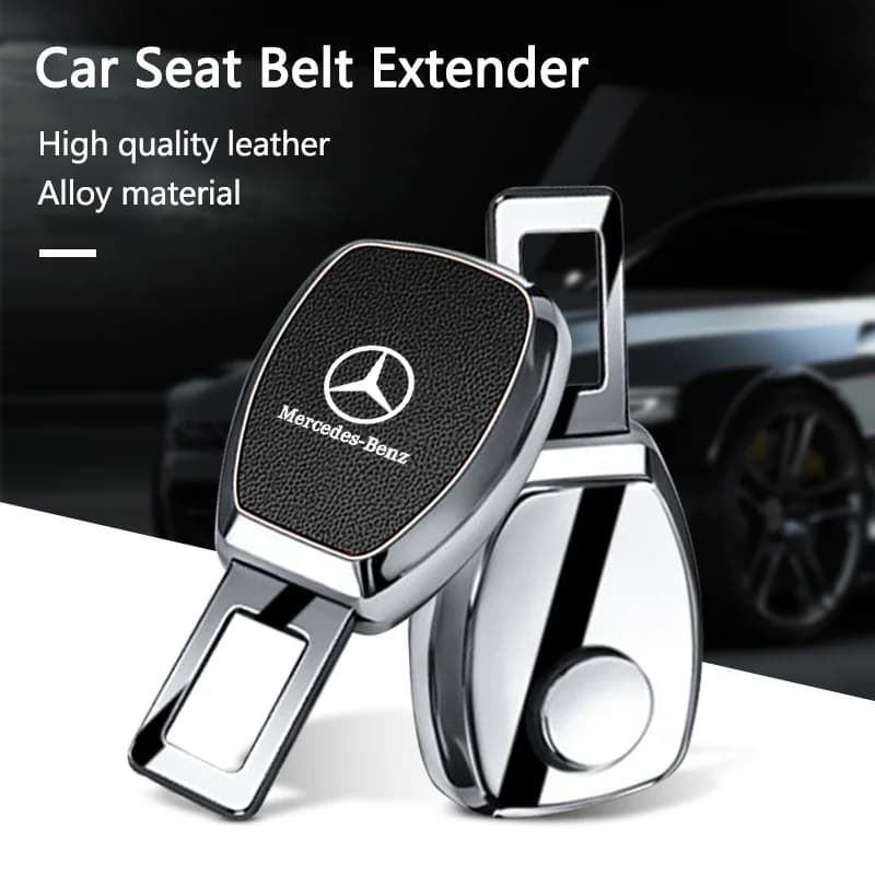 Alloy Car Seat Belt Buckle Extender Anti-scratch Protector Cover For Mercedes Benz AMG W205 W211 W204 W212 W176 W221 W169 W177