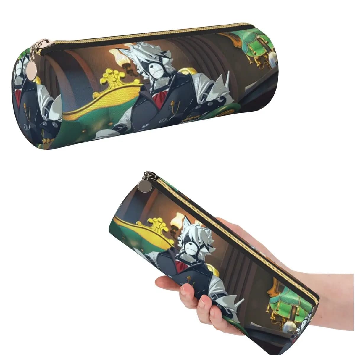 Zenless Zone Zero Game Von Lycaon Pencil Case for Students School Pen Box Pencil Bag Stationery Supplies Pen Holder Bag
