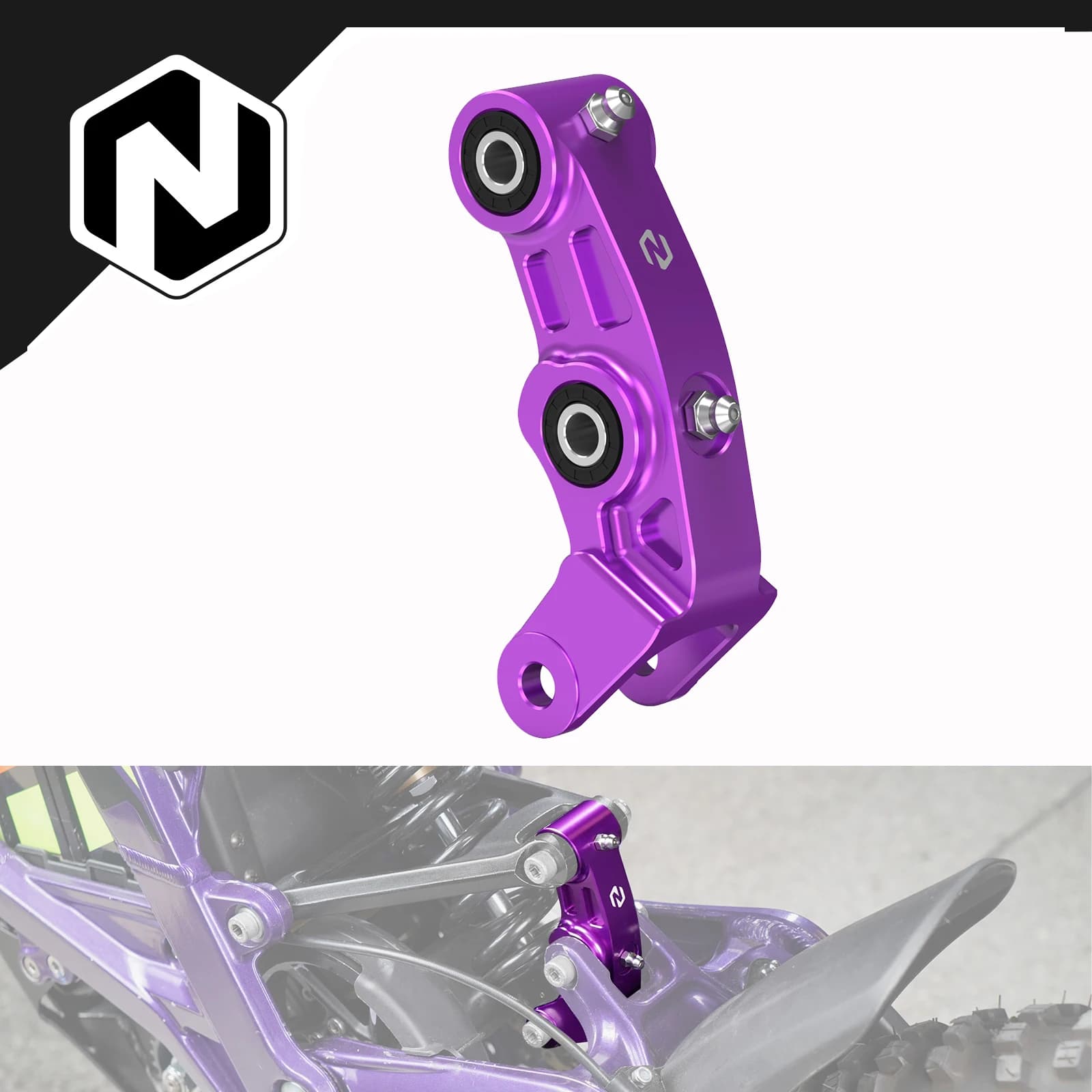 NICECNC for Surron Light Bee X, Light Bee S, Light Bee L1E, Segway X160, X260, Electric Bike, Rear Suspension Connection with Rialzo 0.75\" 20MM
