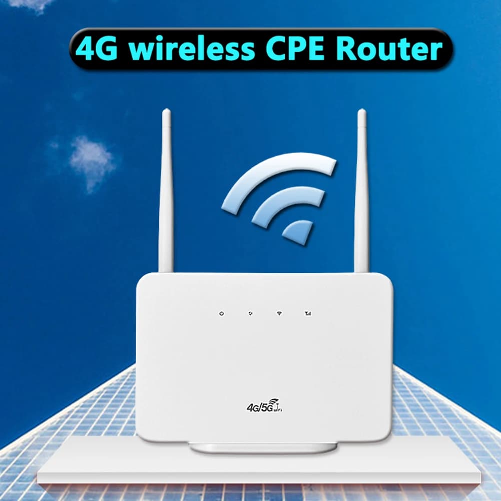 Router Wireless 4G EU/US 150Mbps, Ripetitore WiFi, Modem Hotspot con Antenna Esterna e Slot per Scheda SIM per Casa, Viaggi e Lavoro