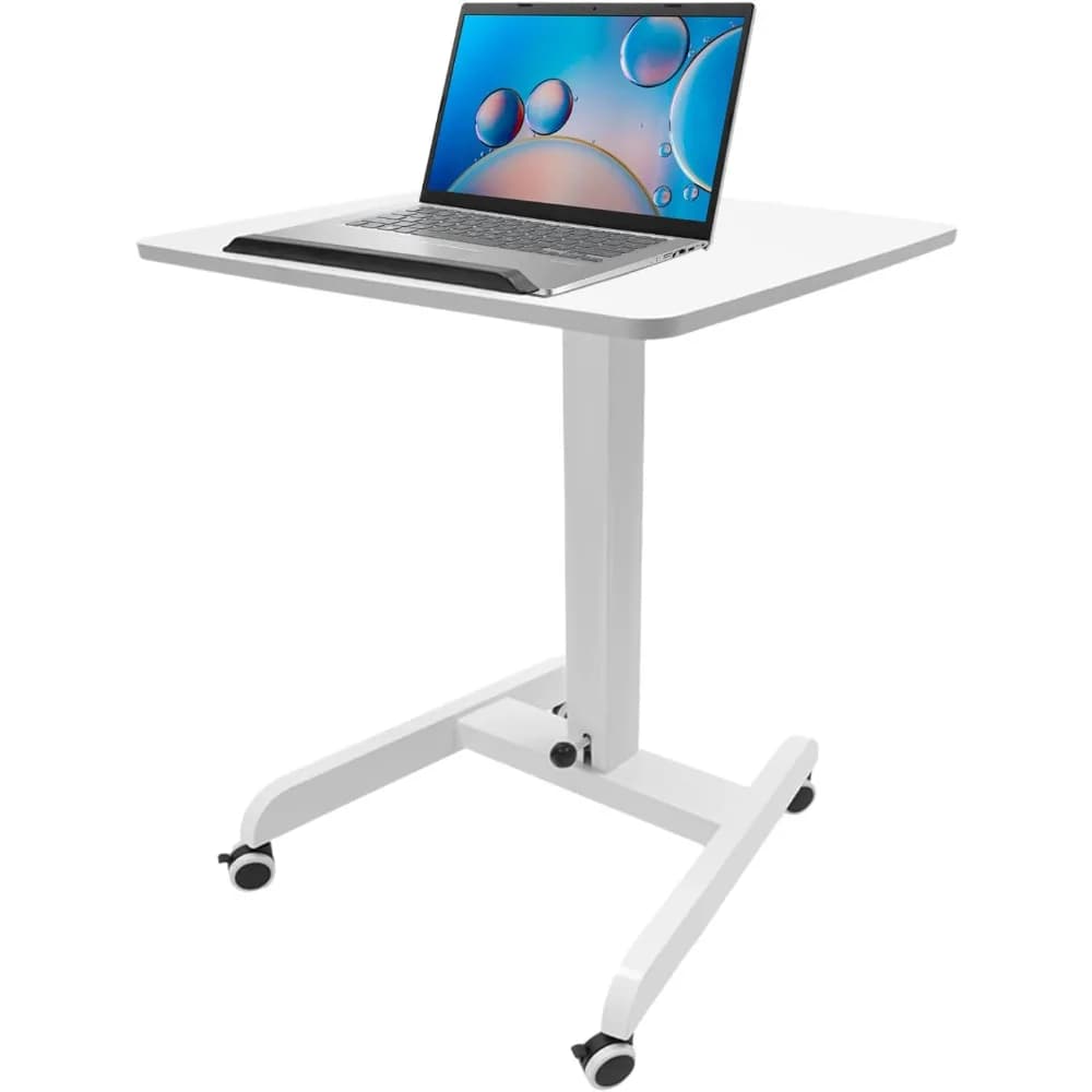 Scrivania Regolabile su Ruote, Podio Mobile, Scrivania Ergonomica con Ruote, Carrello Porta Laptop, Tavolo Ergonomico con Ruote, Scrivanie Regolabili in Altezza
