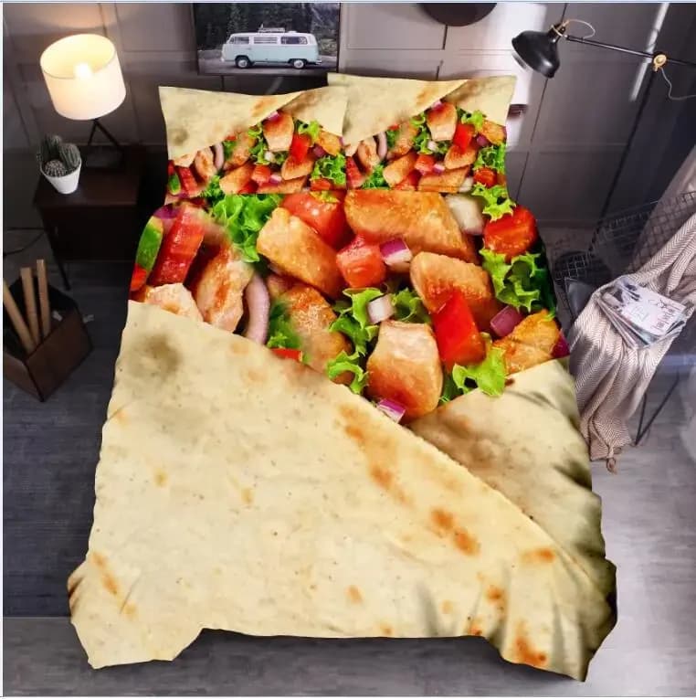 New Home Textile Queen Copripiumino Set Letto Trapunte 2/3 Pezzi King Set Trapunte Set Biancheria da letto giapponese e coreana Tortillas 698