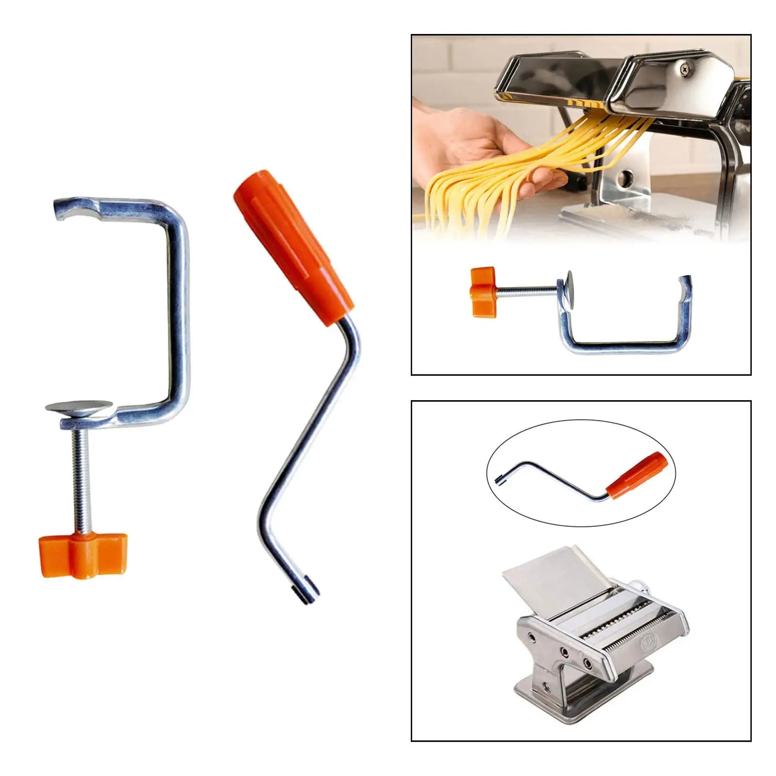 Morsetto di fissaggio per macchina per pasta, pressa per noodles a manovella multiuso per cucina