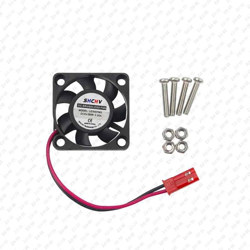 Cooling Fan with Heat Sink for Raspberry Pi 4/5, 5V DC Radiator for Raspberry Pi 4/3/3B CPU