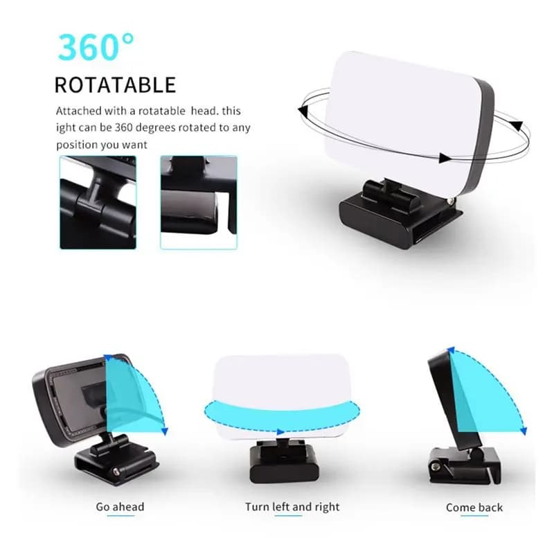 goodidea Mini Video Light Conference Webcam Vlog Photography Fill Lamp Selfie Adjustable Portable LED Photography Light