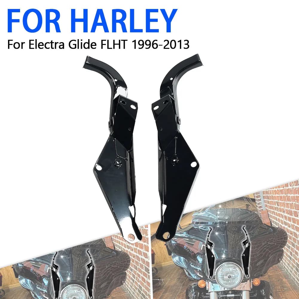 Supporti per Carenatura Neri per Harley Street Glide FLHX 1996-2013, Accessori per Moto