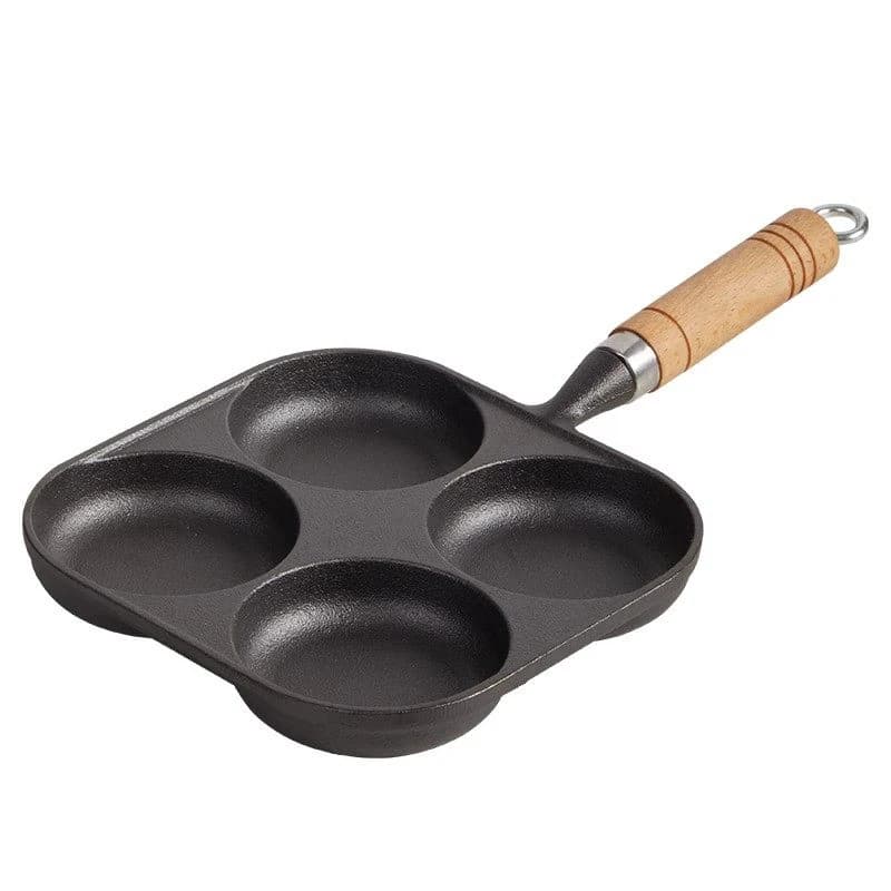 For Gas Stove Induction Cooker 4-Hole Egg Frying Pan Nonstick Cookware Pans Omelet Pan Frying Pot Suitable