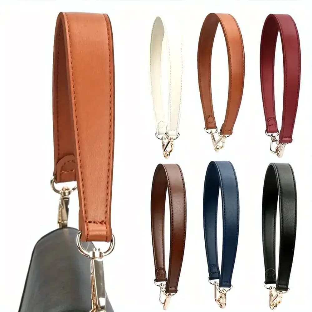 New Detachable Bag Strap Leather Short Shoulder Bag Belt Bag Handle