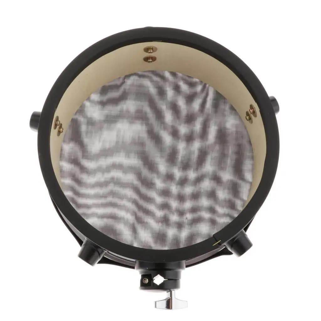 Silent 10 Inch Practice Drum Pad Steel Material Percussion Instrument for Adult and Kids Drumming