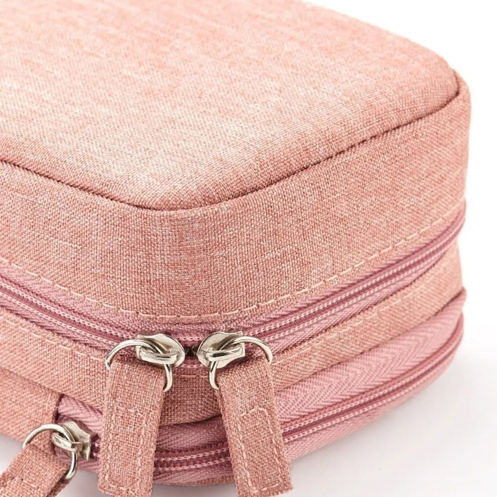 Astuccio pieghevole di grande capacità Borsa portaoggetti semplice per penne estetiche Cerniera portatile Scatole stazionarie per studenti Forniture per lo studio