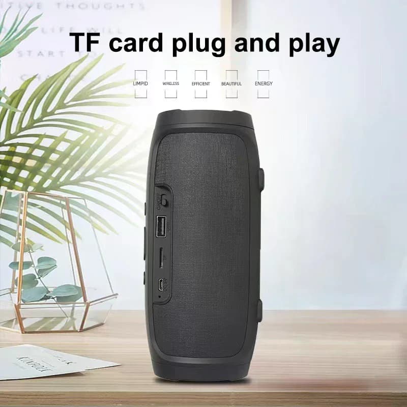 Altoparlante Bluetooth Stereo per Esterni con Riproduzione FM, Trasmissione Vocale, Subwoofer Portatile, Altoparlante Wireless 50