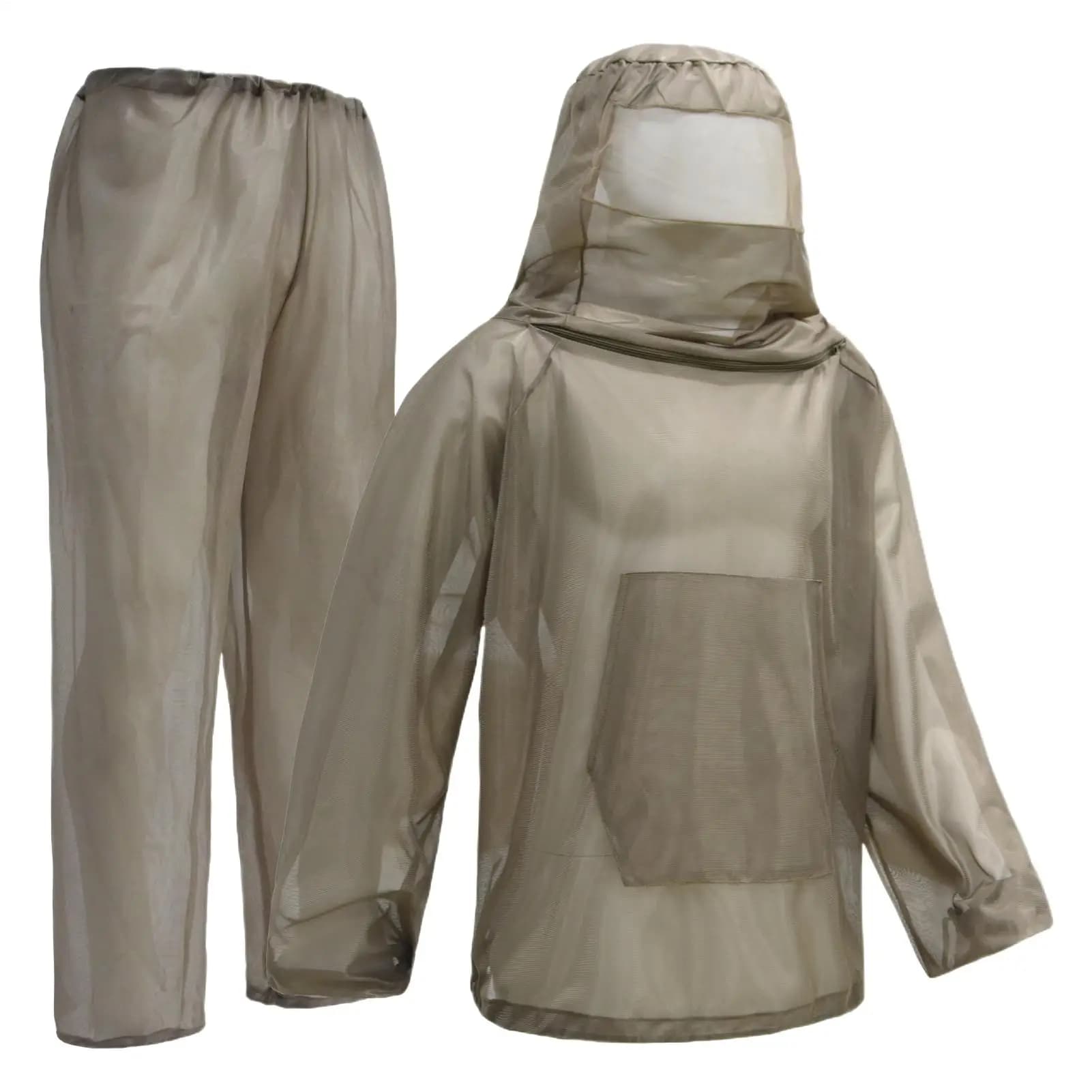 Fly Protection Suit Lightweight Breathable Pants Jacket Full Body Protection Fly Net Suit For Fishing Hiking Trekking Camping