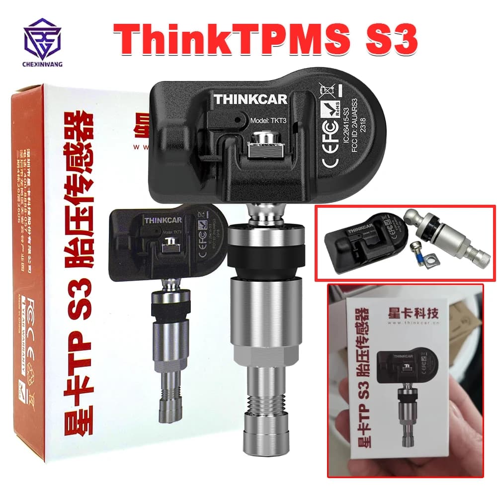 THINKCAR S3 2in1 THINKTPMS S3 TPMS Auto TPMS Sensore di pressione dei pneumatici 315MHz 433MHz Programma Funziona con Thinkcar Mucar Tpms Strumento