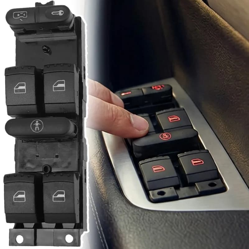 Interruttore alzacristallo per VW 1999 2000-2004 GTI Golf 4 Jetta MK4 BORA BEETLE Passat B5 B5.5 Pulsante interruttore di controllo finestra 3BD959857