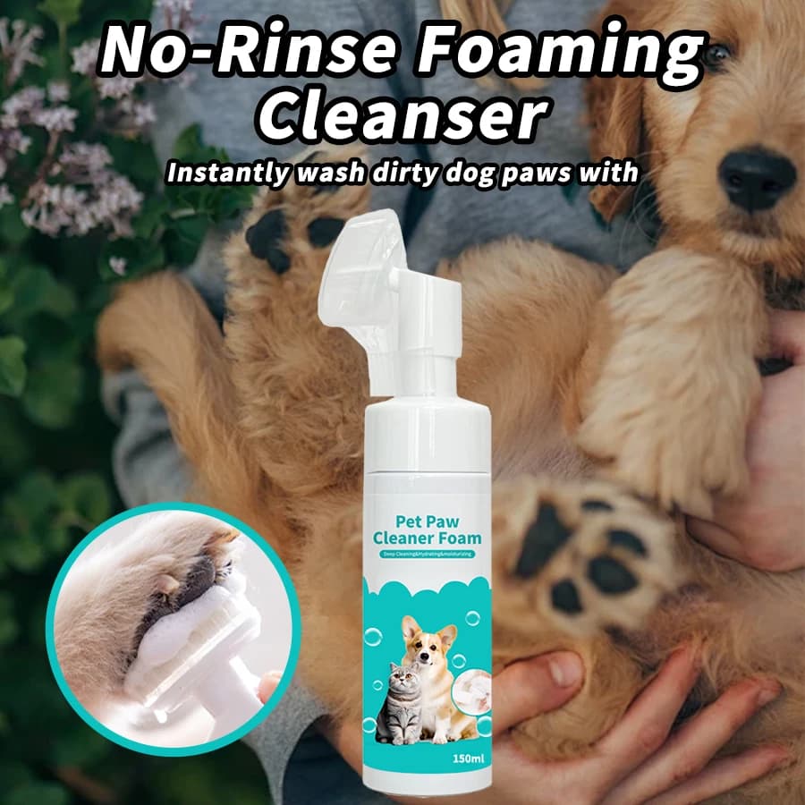 Schiuma per la pulizia dei piedi dell'animale domestico, zampa di cane, gatto, lavaggio dei piedi, cura gratuita, 150 ml, prodotti per la pulizia degli animali domestici
