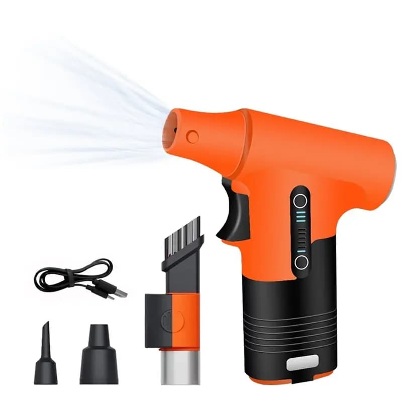 Mini Ventilatore Turbo F-F 130000RPM, Soffiatore Elettrico Ricaricabile per Rimozione Polvere, Aspirazione e Soffiaggio, per Casa