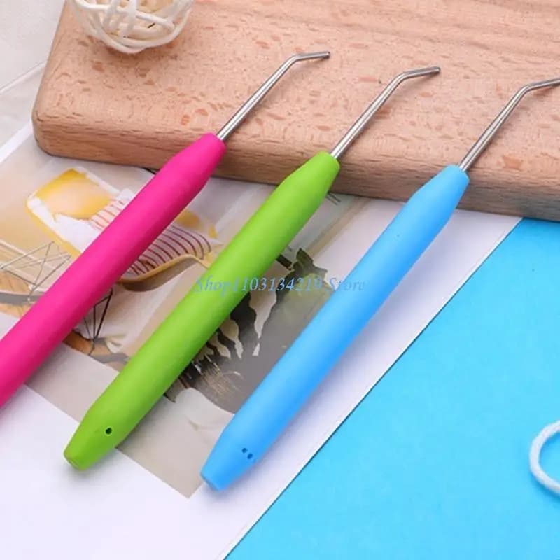 N5KC 5 Pezzi Ganci con Telaio per Maglieria Manici ergonomici Uncinetti Strumento per Lavoro a Maglia Facile da Usare per