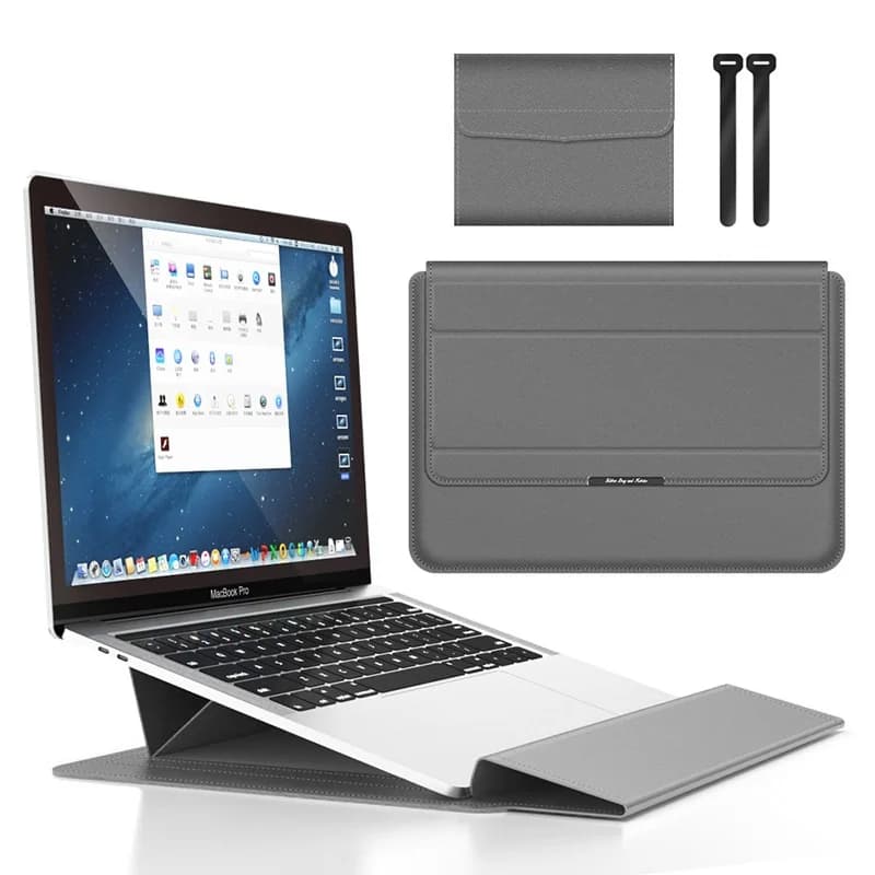 Per HUAWEI MateBook D16 Custodia per laptop Custodia pieghevole Supporto Relax Pad Custodia per caricabatterie Cavo per mouse Cintura Borsa per notebook