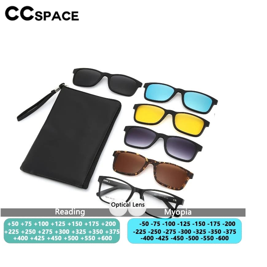 Occhiali da Sole Polarizzati con Clip Magnetica, Filtro Luce Blu, Antiabbagliamento per Guida Notturna, con Custodia